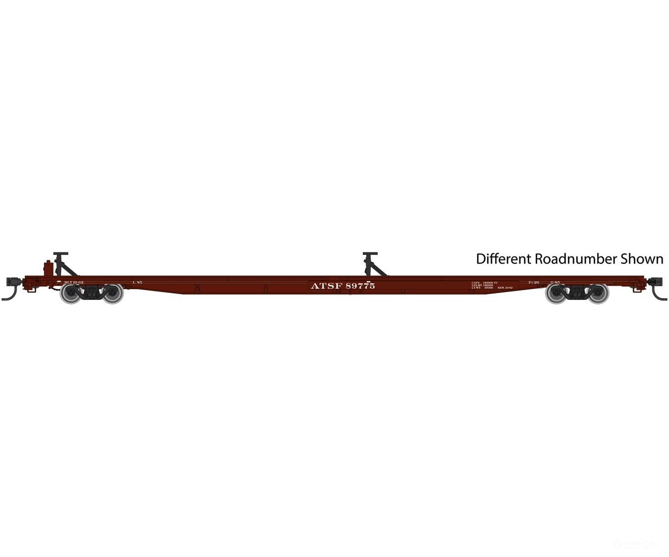Walthers Mainline Ho 5481 85 General American G85 Flatcar - Ready To Run -- Santa Fe #89809 (Boxcar