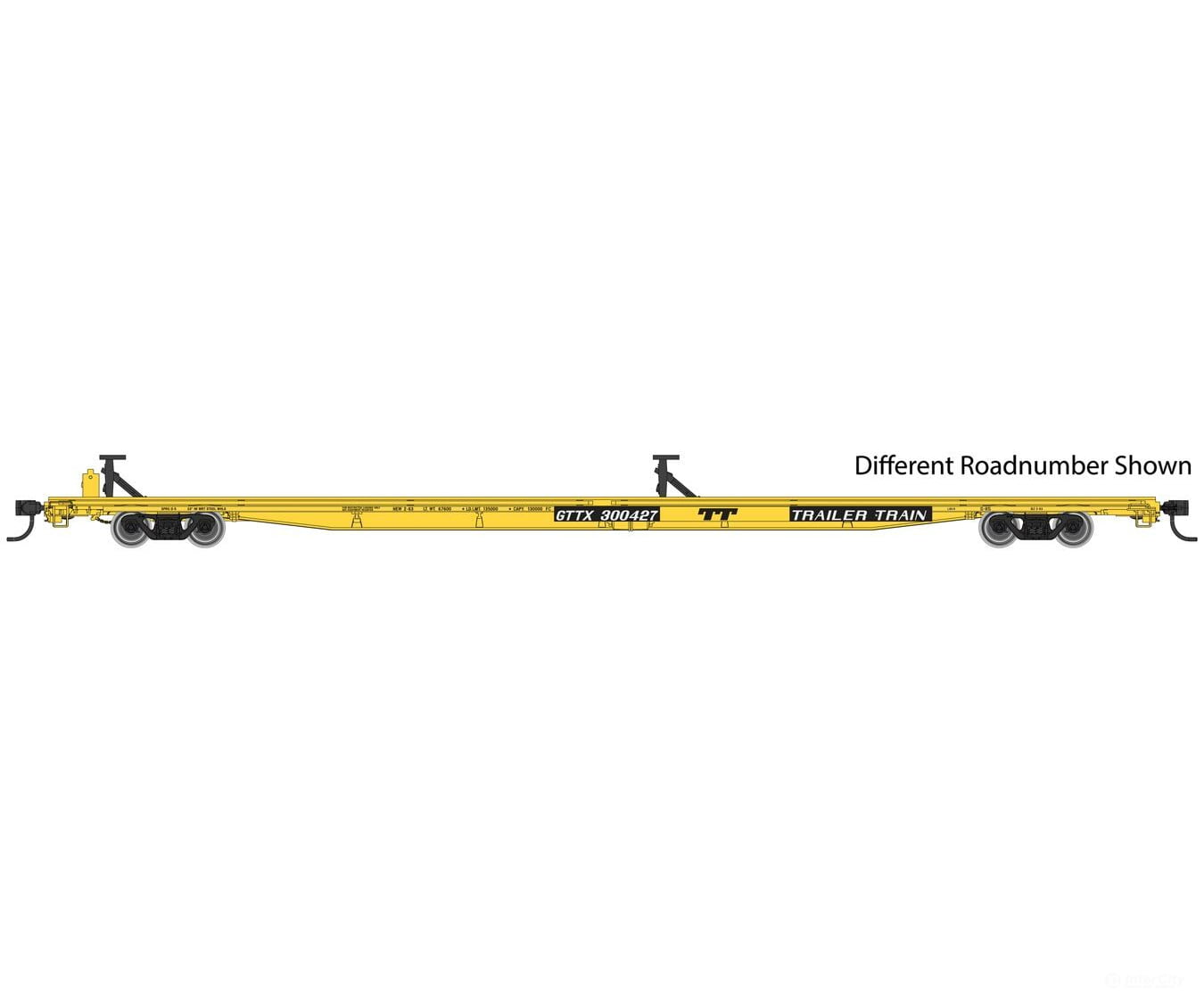 Walthers Mainline Ho 5506 85 General American G85 Flatcar - Ready To Run -- Trailer-Train Gttx