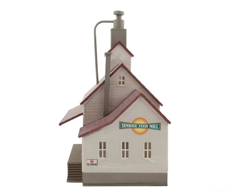 Walthers Cornerstone 3239 Sunrise Feed Mill -- Kit - 9 X 2-3/8 4-1/4’ 22.8 6 10.6Cm Structures