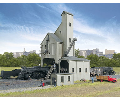 Walthers Cornerstone 3262 Modern Coaling Tower -- Kit - 5 X 5-1/4 7-1/4’ 12.7 13.3 18.4Cm Structures