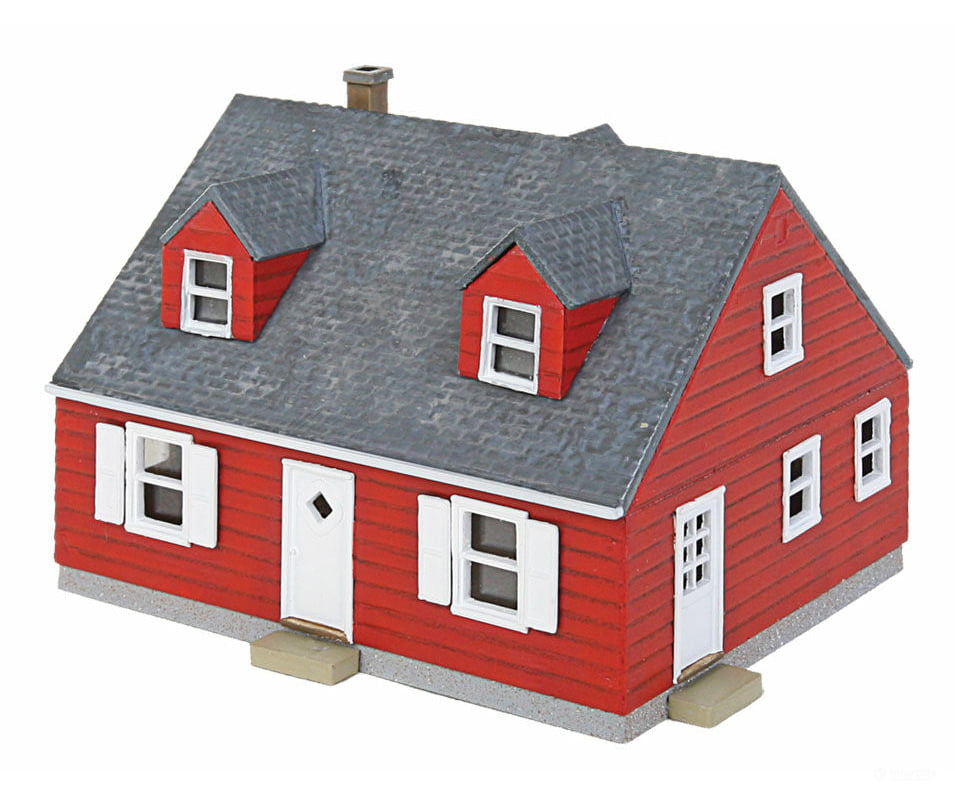 Walthers Cornerstone 3839 Cape Cod House -- Kit - 2-3/8 X 2 1-5/8’ 6 5 4.1Cm Structures