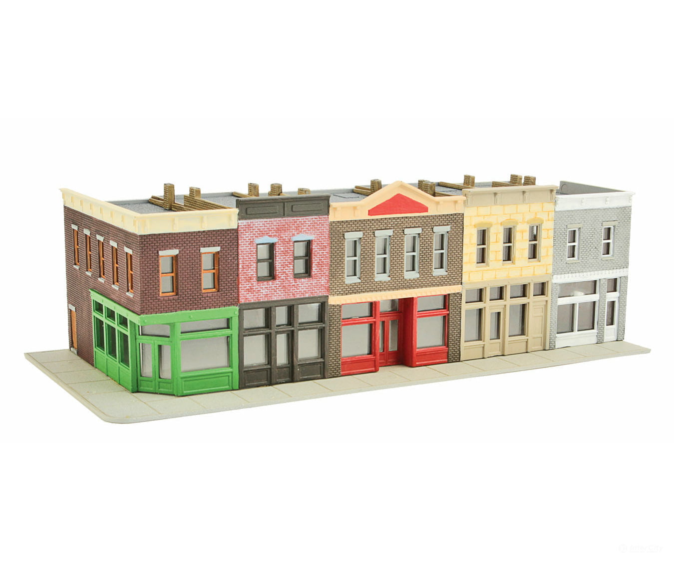 Walthers Cornerstone 3850 Merchant’s Row I -- Kit - 7-1/2 X 3-1/2 2-5/16’ 19 8.8 5.8Cm Structures