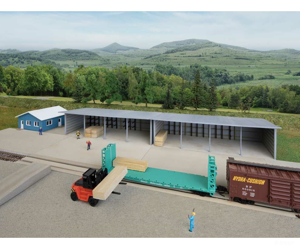 Walthers Cornerstone 3854 Modern Lumber Transload - - Kit Structures