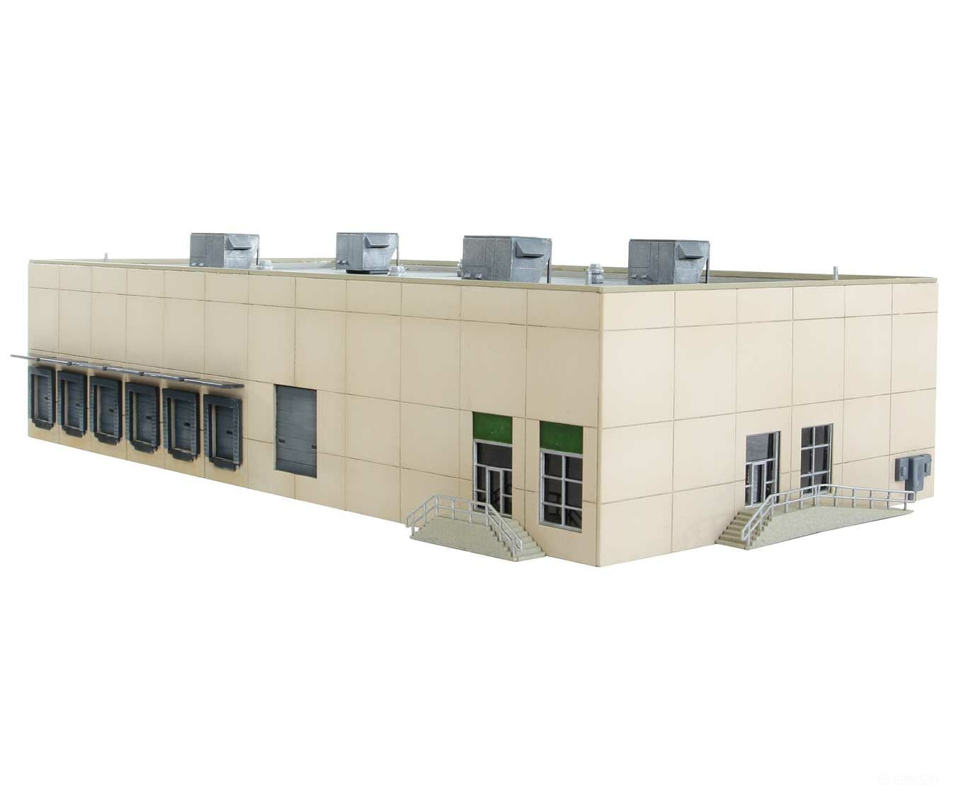 Walthers Cornerstone 3862 Modern Concrete Warehouse -- Kit - 12 X 6-3/4 3-3/16’ 30.4 17.1 8Cm