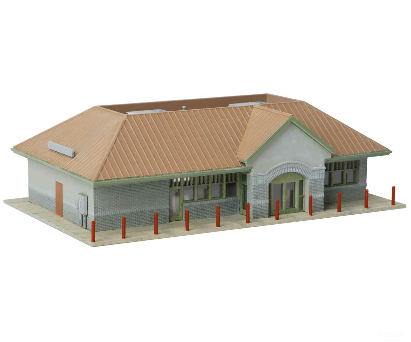 Walthers Cornerstone 3887 Modern Suburban Station -- Kit - 5-3/4 X 3-5/8 1-3/4’ 14.6 9.2 4.4Cm