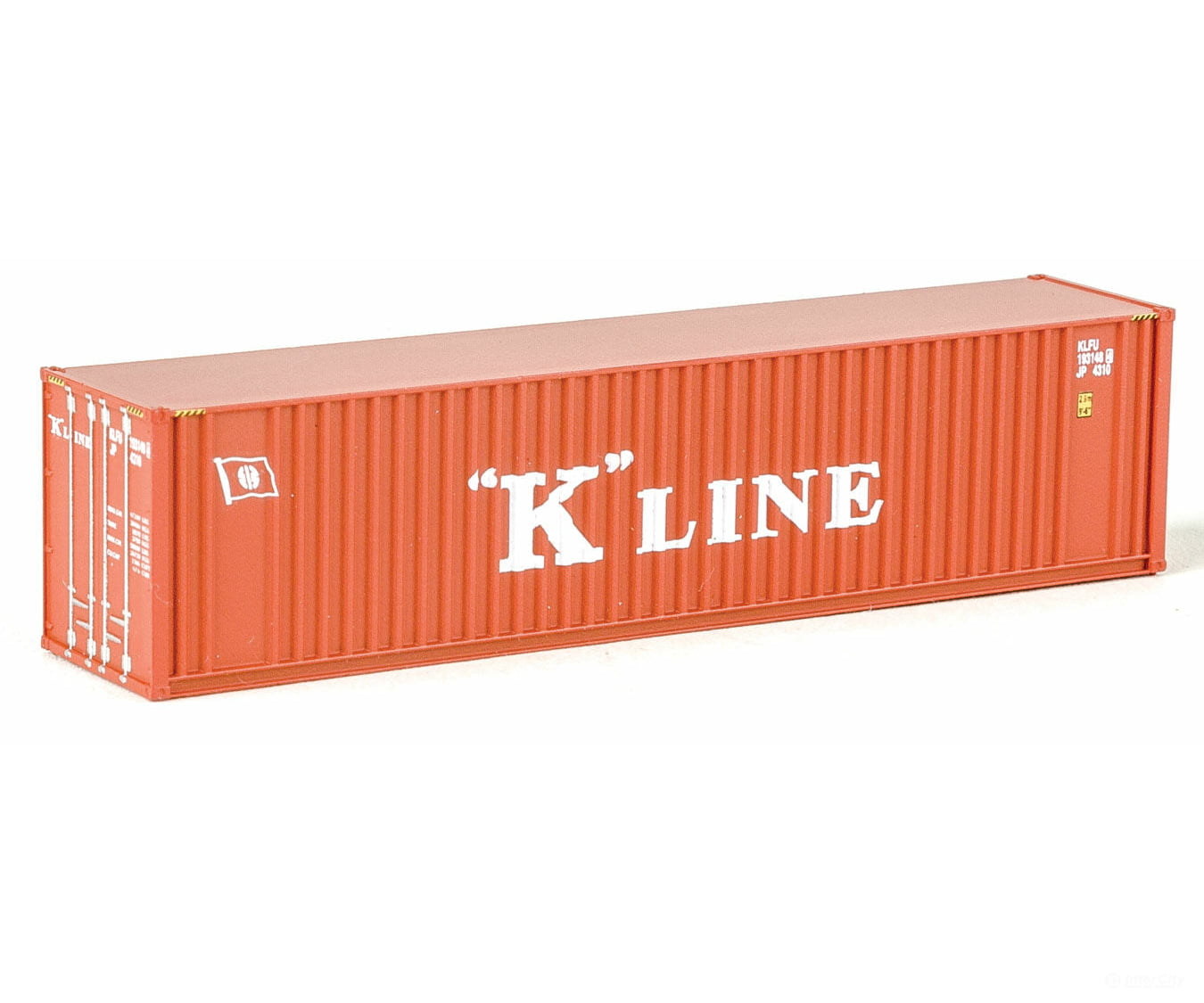Walthers Scenemaster 8803 40’ Hi Cube Ribbed Side Container - Assembled -- K-Line Freight Loads &