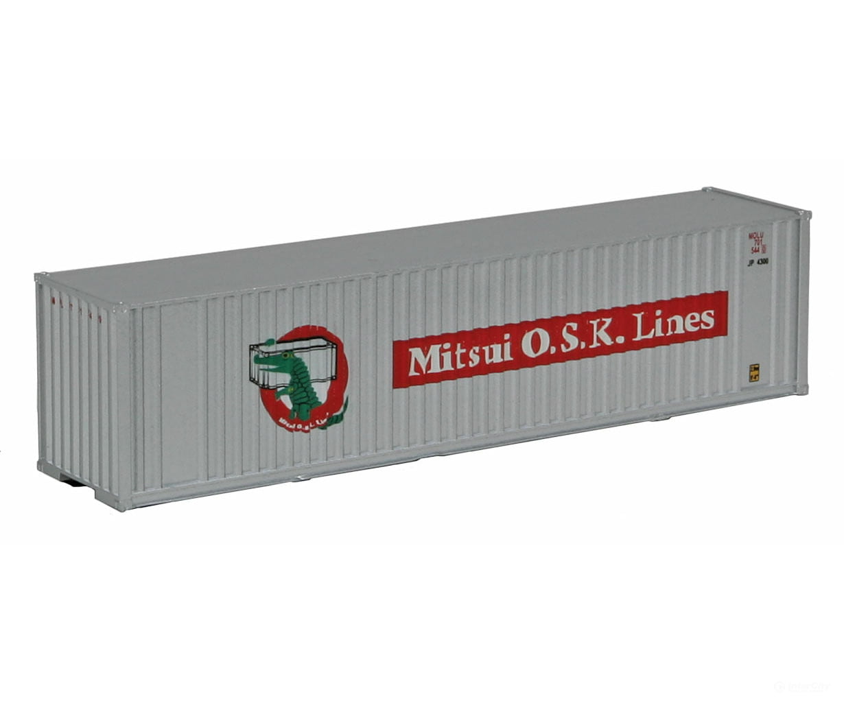 Walthers Scenemaster 8805 40’ Hi Cube Ribbed Side Container - Assembled -- Mitsui Osk Freight