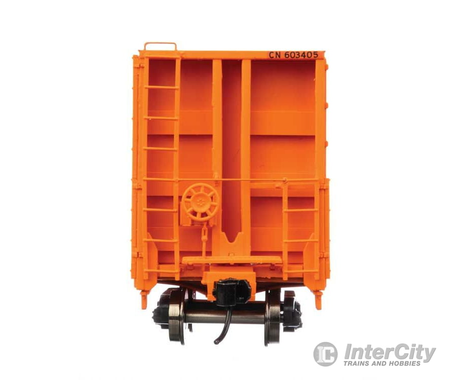 Walthers Proto 104351 50 Cc&F Bulkhead Flatcar - Ready To Run -- Canadian National #603405 (Orange)