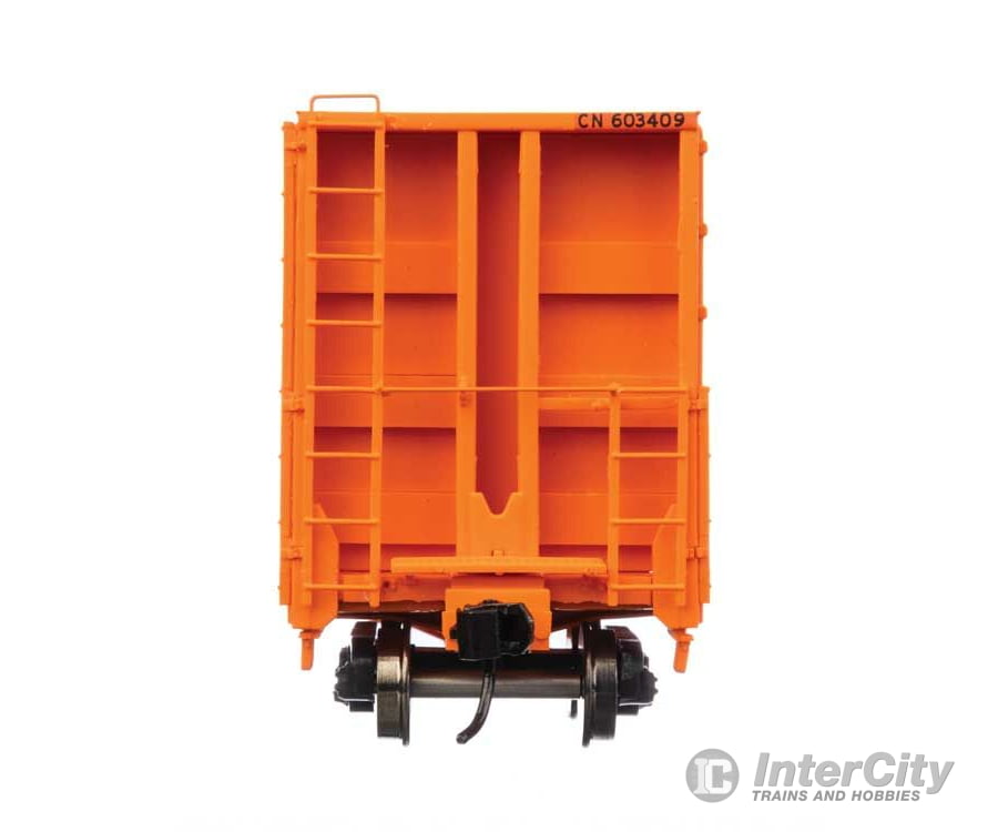 Walthers Proto 104352 50 Cc&F Bulkhead Flatcar - Ready To Run -- Canadian National #603409 (Orange)