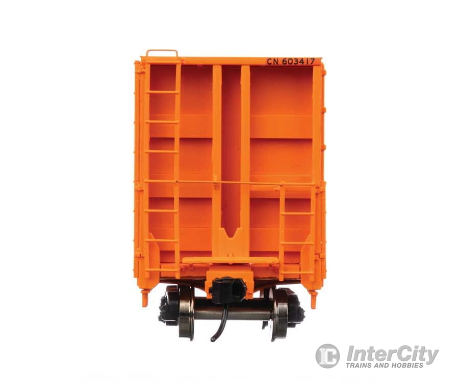 Walthers Proto 104353 50 Cc&F Bulkhead Flatcar - Ready To Run -- Canadian National (Orange) #603417