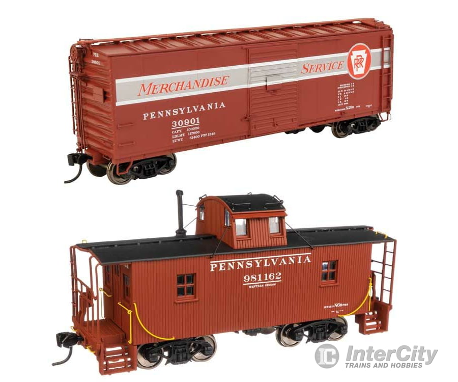 Walthers Proto 902 Pennsylvania Railroad Merchandise Service Freight Train -- Set #3: 12 40 Rebuilt