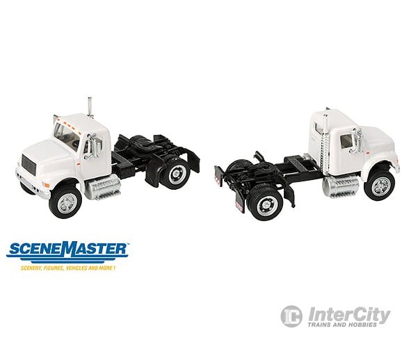 Walthers Scenemaster 11190 International(R) 4900 Single-Axle Semi Tractor Only - Assembled -- White