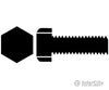 Walthers Scenemaster 1142 1-72 Brass Hex Head Machine Screws -- 3/16 X .073 .19 .19Cm Pkg(12)