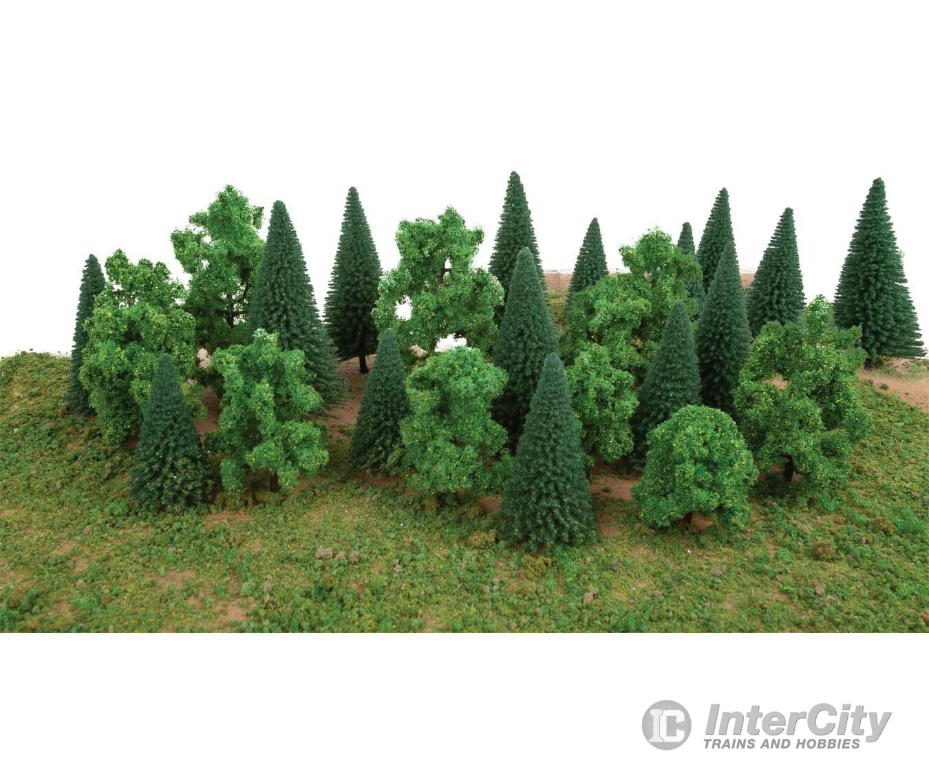 Walthers Scenemaster 1179 Mixed Trees With Flat Bases Pkg(25) & Vegetation