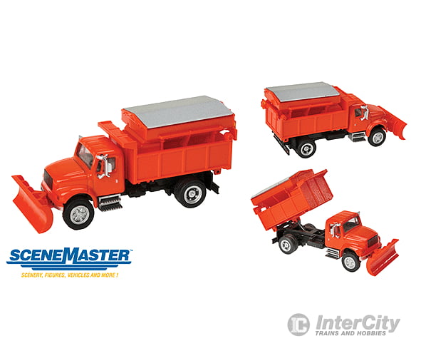 Walthers Scenemaster 11793 International(R) 4900 Dump Truck W/Snowplow & Salt Spreader - Assembled