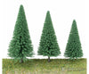 Walthers Scenemaster 1180 Pine Trees Pkg(10) -- 3-3/8 To 5-1/2’ 8 14Cm (Includes Pin Base) &