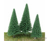 Walthers Scenemaster 1180 Pine Trees Pkg(10) -- 3-3/8 To 5-1/2’ 8 14Cm (Includes Pin Base) &