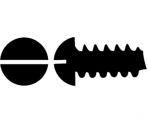 Walthers Scenemaster 1189 #2 Self-Tapping Steel Sheet Metal Screws Pkg(24) -- 3/16 X.088’.48.22Cm