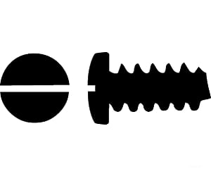 Walthers Scenemaster 1190 #2 Self-Tapping Steel Sheet Metal Screws Pkg(24) -- 1/4 X.088’.64.22Cm