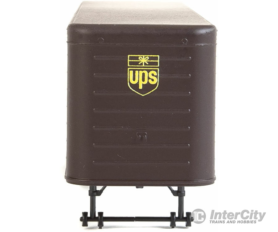 Walthers Scenemaster 2428 35’ Fluted-Side Trailer 2-Pack - Assembled -- United Parcel Service