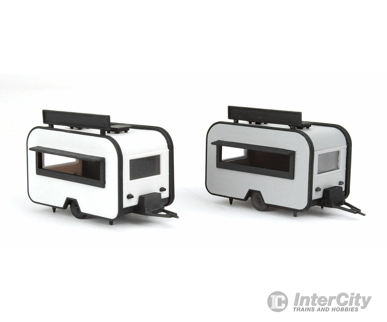 Walthers Scenemaster 2904 Bbq And Taco Food Trailers -- Kit Scenery Details