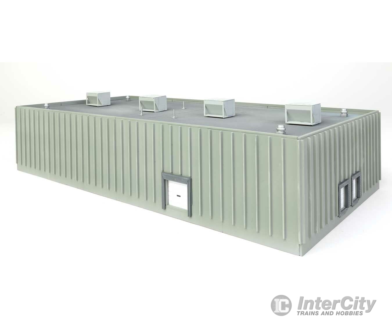 Walthers Scenemaster 3864 Concrete Grocery Warehouse -- Kit - 12 X 6-3/4 3-3/16’ 30.4 17.1 8Cm
