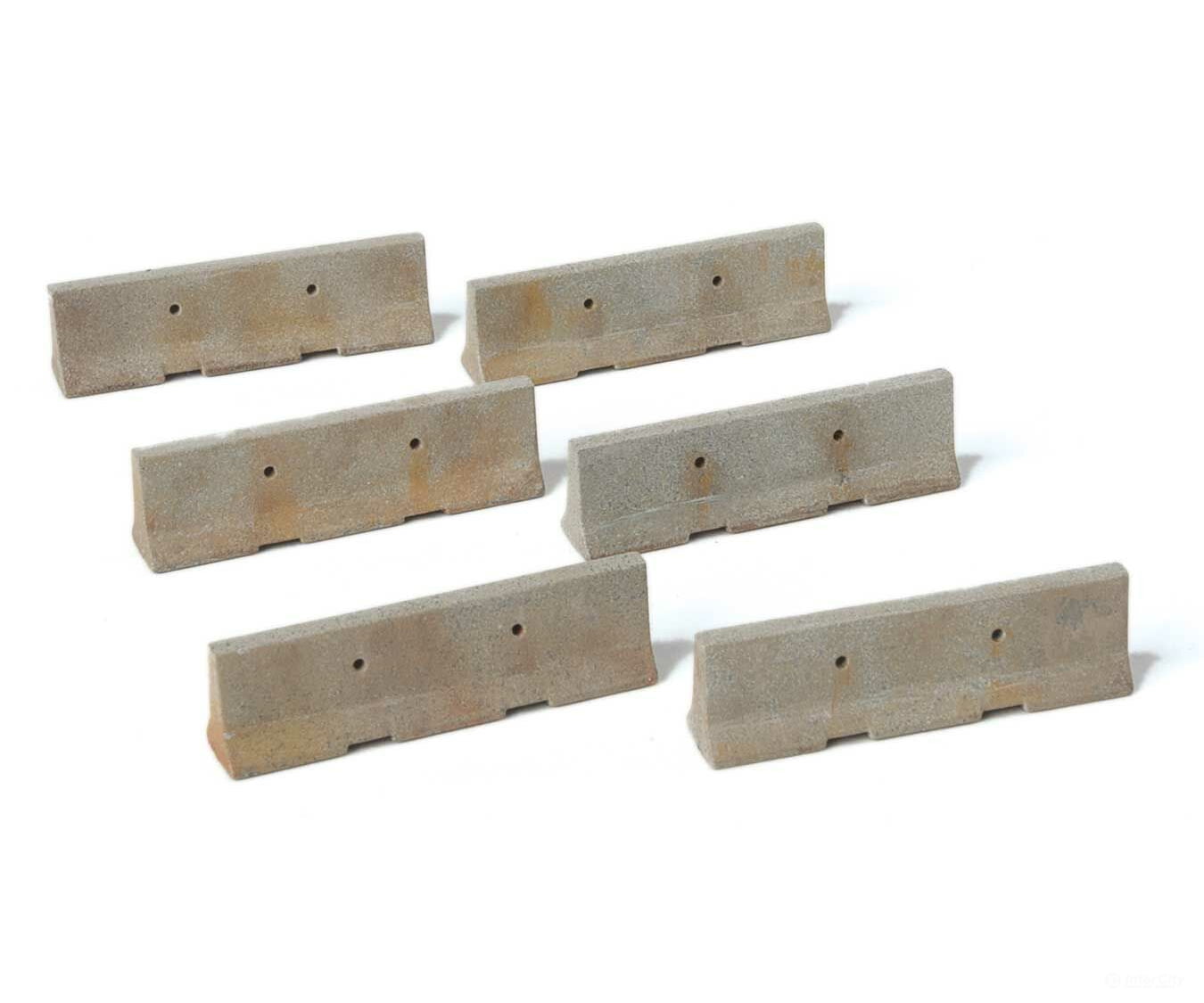 Walthers Scenemaster 4175 Jersey Barriers -- 24 Sections Scenery Details
