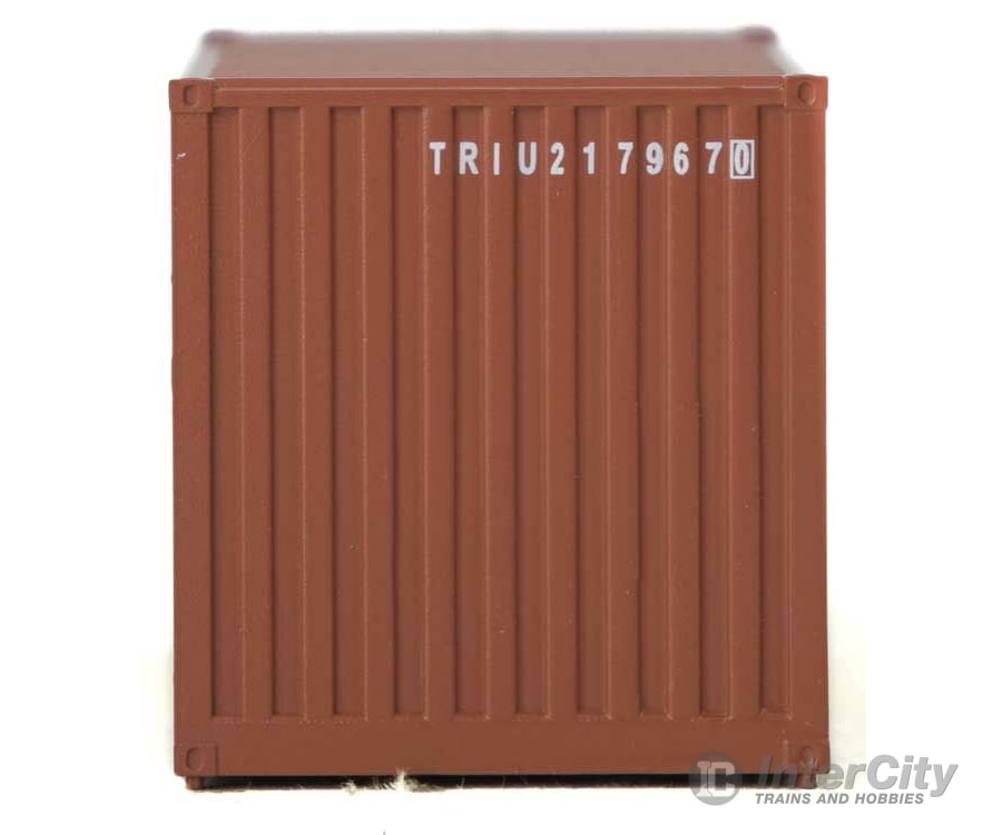 Walthers Scenemaster 8004 20’ Corrugated Container With Flat Panel - Assembled -- Triton (Brown