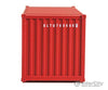 Walthers Scenemaster 8073 20’ Corrugated Container - Assembled -- K-Line (Red White) Freight
