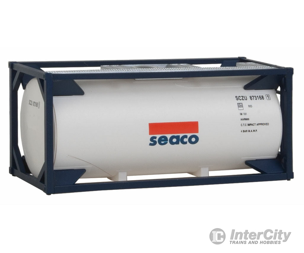 Walthers Scenemaster 8101 20’ Tank Container - Kit -- Seaco Freight Loads & Containers