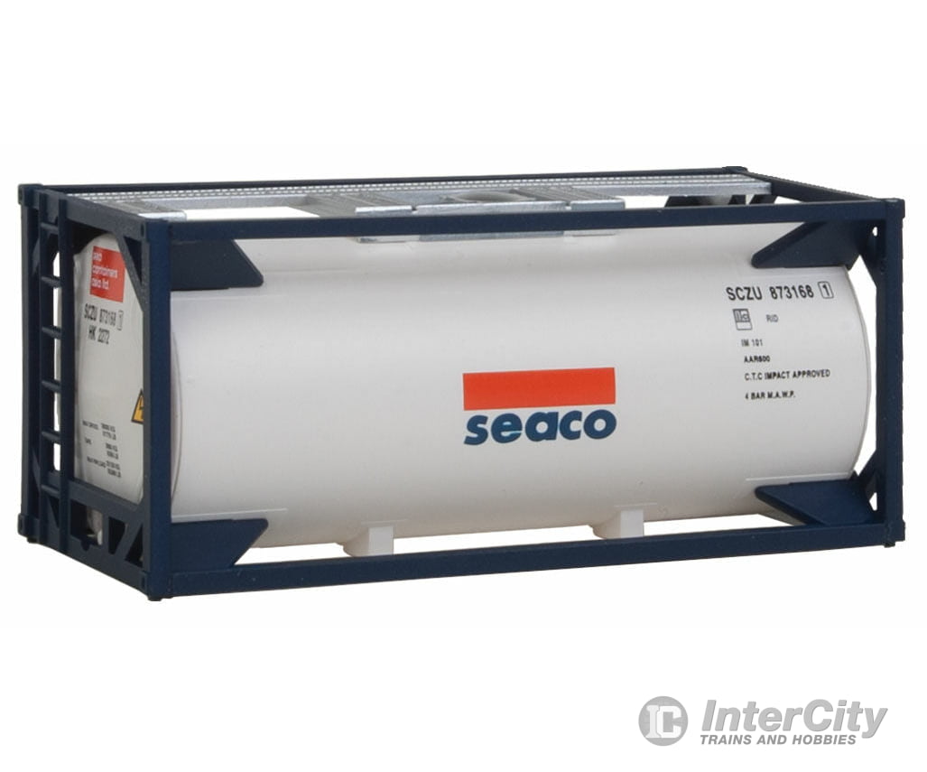 Walthers Scenemaster 8101 20’ Tank Container - Kit -- Seaco Freight Loads & Containers
