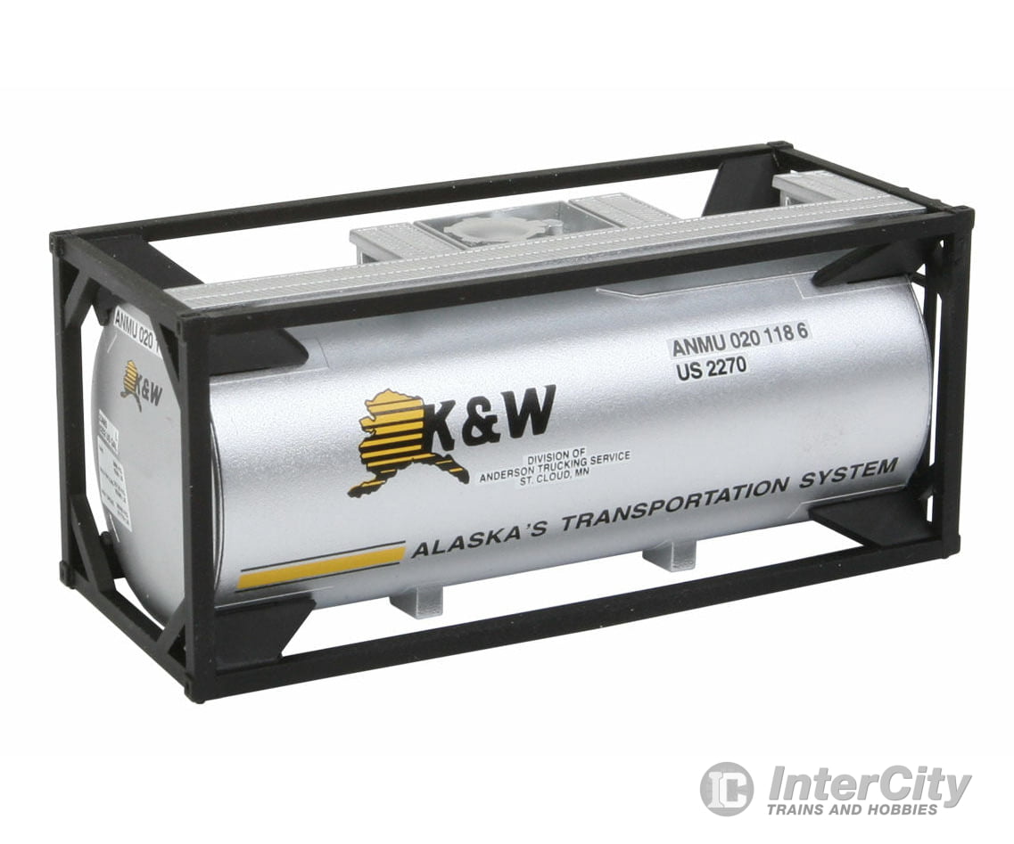 Walthers Scenemaster 8102 20’ Tank Container - Kit -- K&W Alaska Freight Loads & Containers