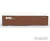 Walthers Scenemaster 8154 40’ Corrugated Container - Assembled -- Xtra (Brown White) Freight