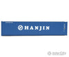 Walthers Scenemaster 8158 40’ Corrugated Container - Assembled -- Hanjin Freight Loads & Containers