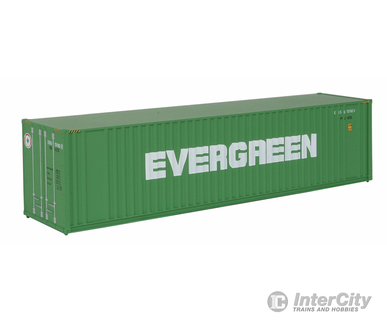 Walthers Scenemaster 8202 40’ Hi Cube Corrugated Container W/Flat Roof - Assembled - - Evergreen