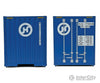 Walthers Scenemaster 8208 40’ Hi Cube Corrugated Container W/Flat Roof - Assembled -- Hanjin