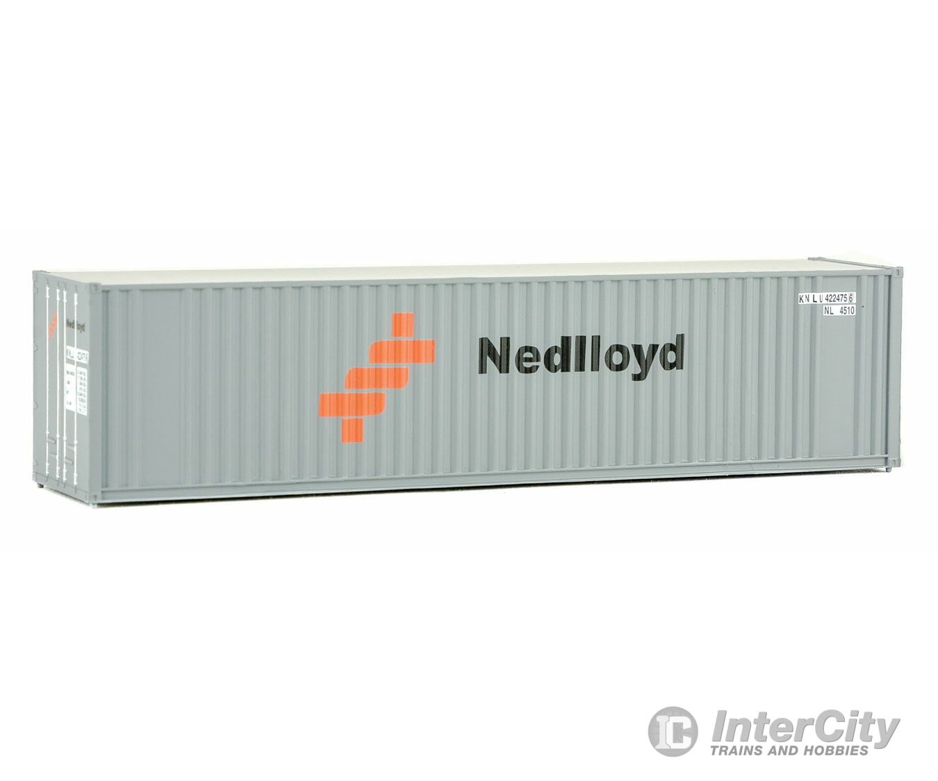 Walthers Scenemaster 8219 40’ Hi-Cube Corrugated Container W/Flat Roof - Assembled -- Nedlloyd
