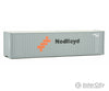 Walthers Scenemaster 8219 40’ Hi-Cube Corrugated Container W/Flat Roof - Assembled -- Nedlloyd