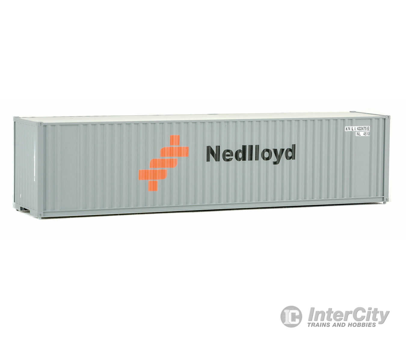 Walthers Scenemaster 8219 40’ Hi-Cube Corrugated Container W/Flat Roof - Assembled -- Nedlloyd