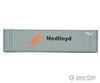 Walthers Scenemaster 8219 40’ Hi-Cube Corrugated Container W/Flat Roof - Assembled -- Nedlloyd