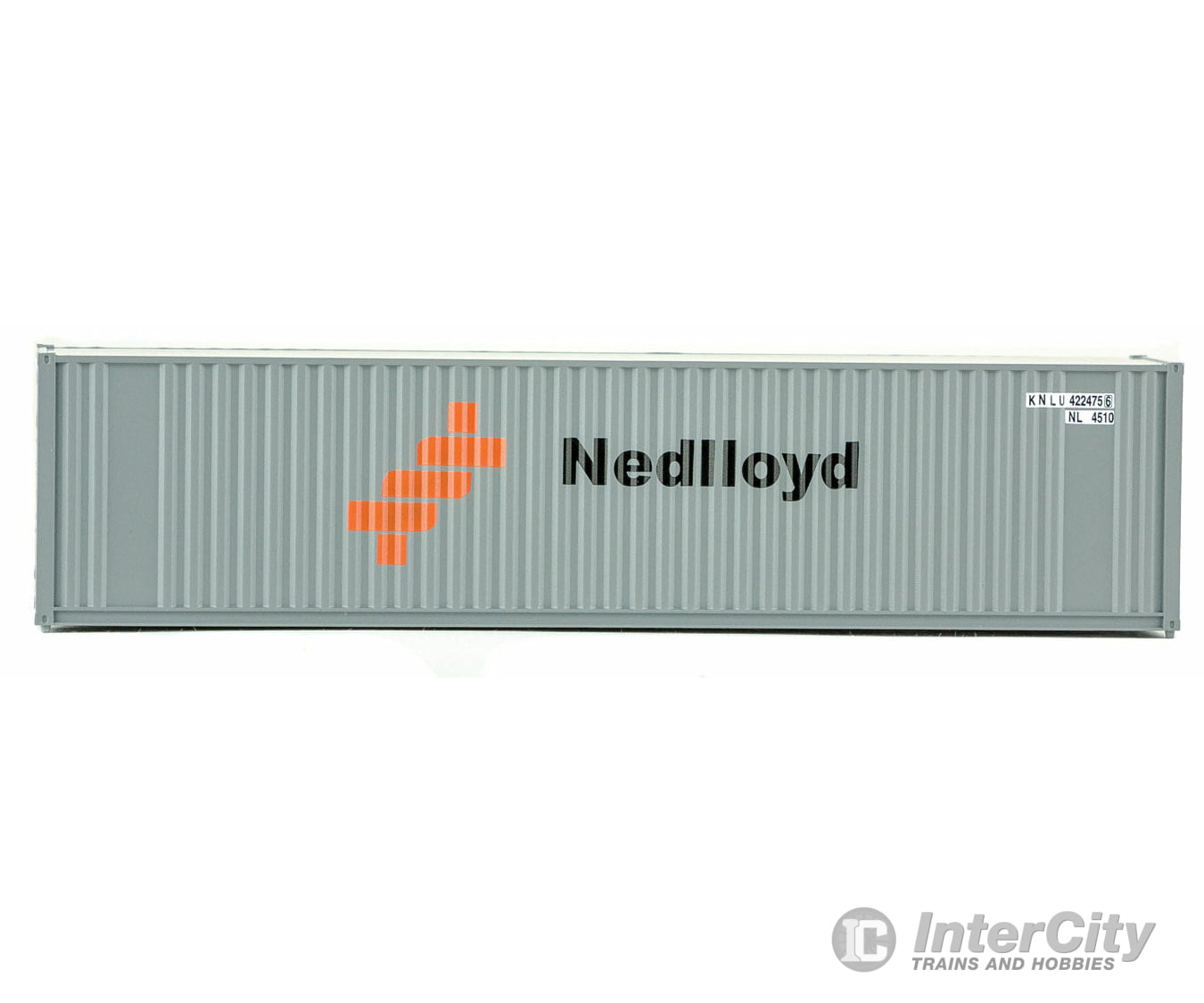Walthers Scenemaster 8219 40’ Hi-Cube Corrugated Container W/Flat Roof - Assembled -- Nedlloyd