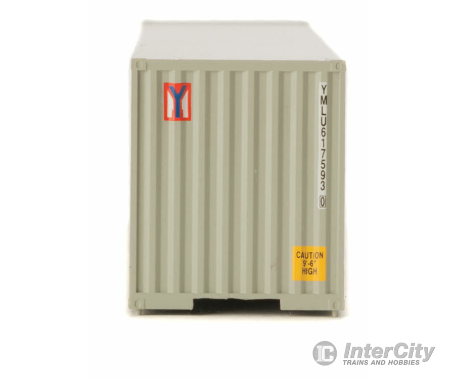 Walthers Scenemaster 8221 40’ Hi-Cube Corrugated Container W/Flat Roof - Assembled -- Yang Ming