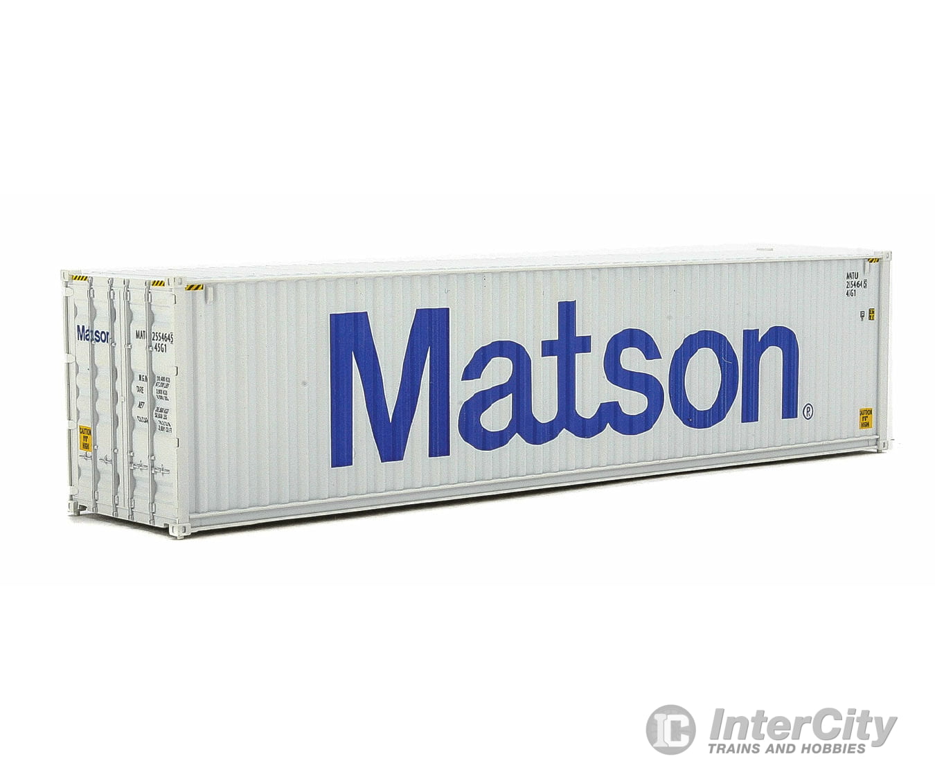 Walthers Scenemaster 8263 40’ Hi-Cube Corrugated-Side Container - Assembled -- Matson (Gray Blue)