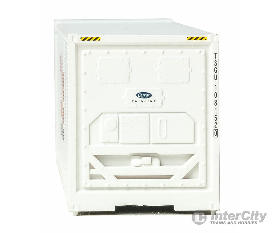 Walthers Scenemaster 8359 40’ Hi-Cube Smooth-Side Reefer Container - Assembled -- Dole (White Red
