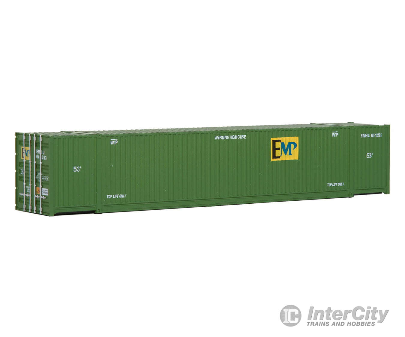 Walthers Scenemaster 8503 53’ Singamas Corrugated Side Container - Ready To Run -- Emp (Green