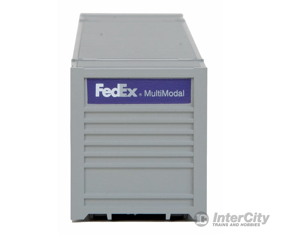 Walthers Scenemaster 8504 53’ Singamas Corrugated Side Container - Ready To Run -- Fedex