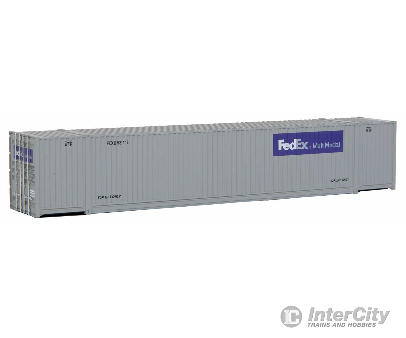 Walthers Scenemaster 8504 53’ Singamas Corrugated Side Container - Ready To Run -- Fedex