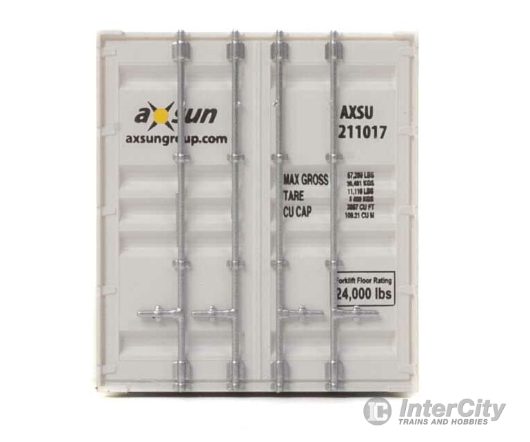 Walthers Scenemaster 8527 53’ Singamas Corrugated-Side Container - Assembled -- Axsun (Gray
