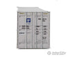 Walthers Scenemaster 8538 53’ Singamas Corrugated-Side Container - Assembled -- Tote (White Blue