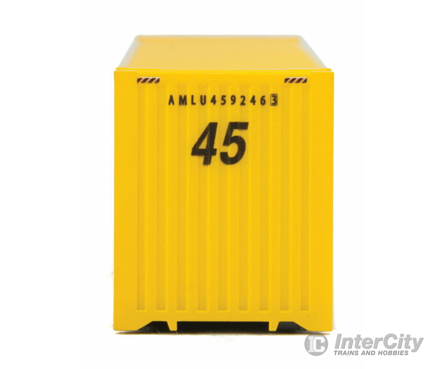Walthers Scenemaster 8551 45’ Cimc Container - Assembled -- Antillean Line (Yellow Black Blue